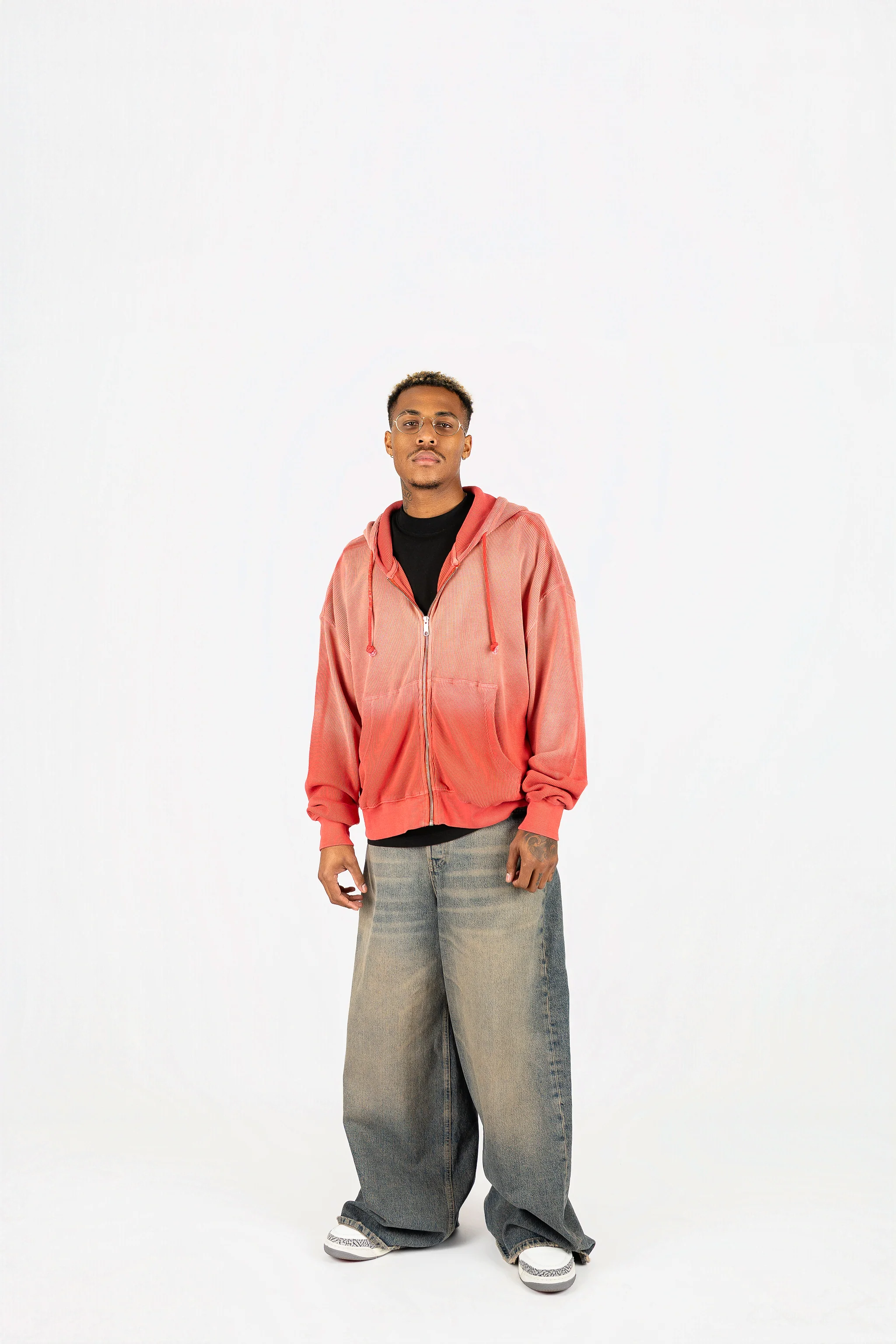 Sun-Dried Waffle Knit Baby Zip Up - Image 11