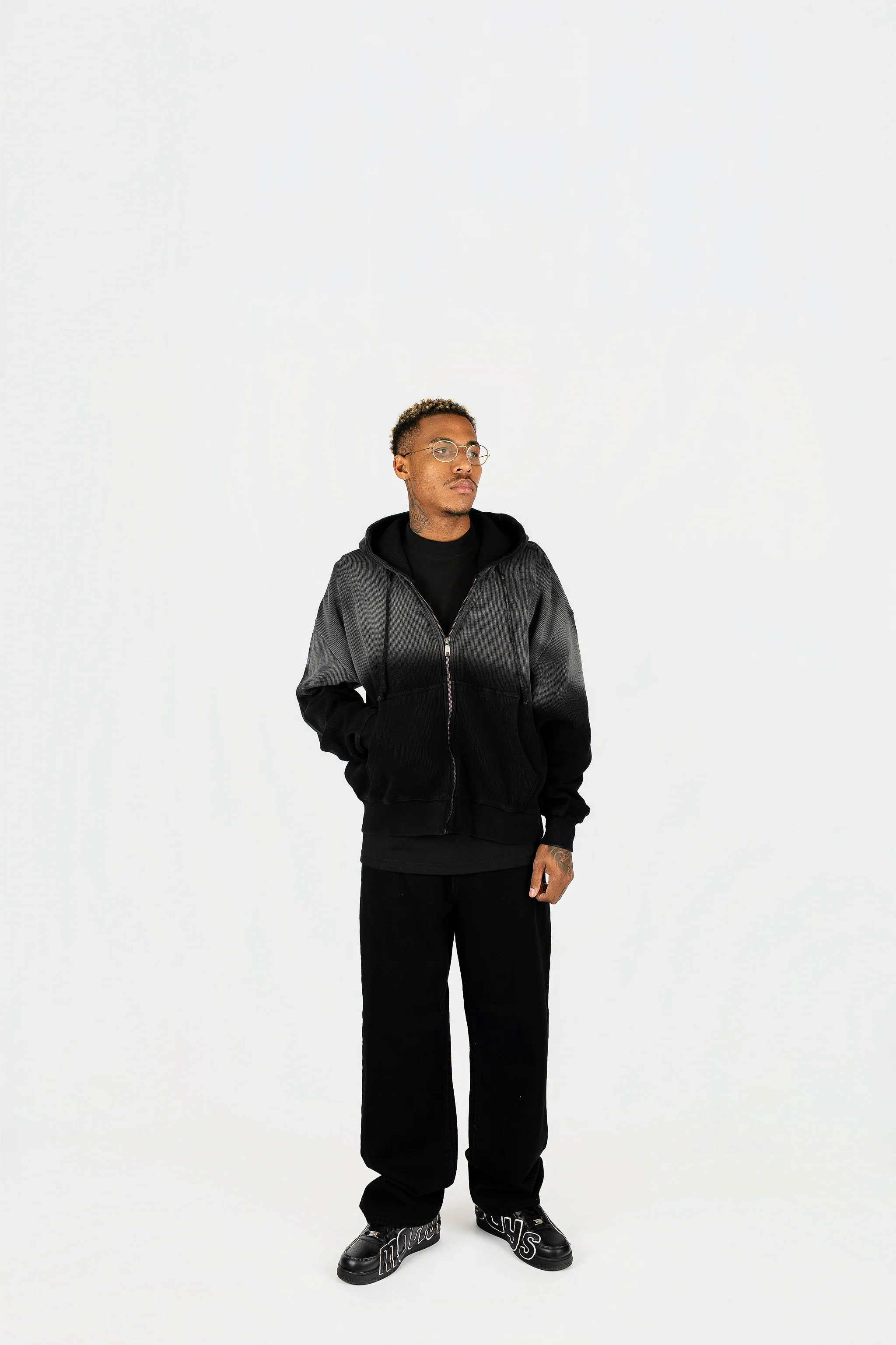 Sun-Dried Waffle Knit Baby Zip Up - Image 3