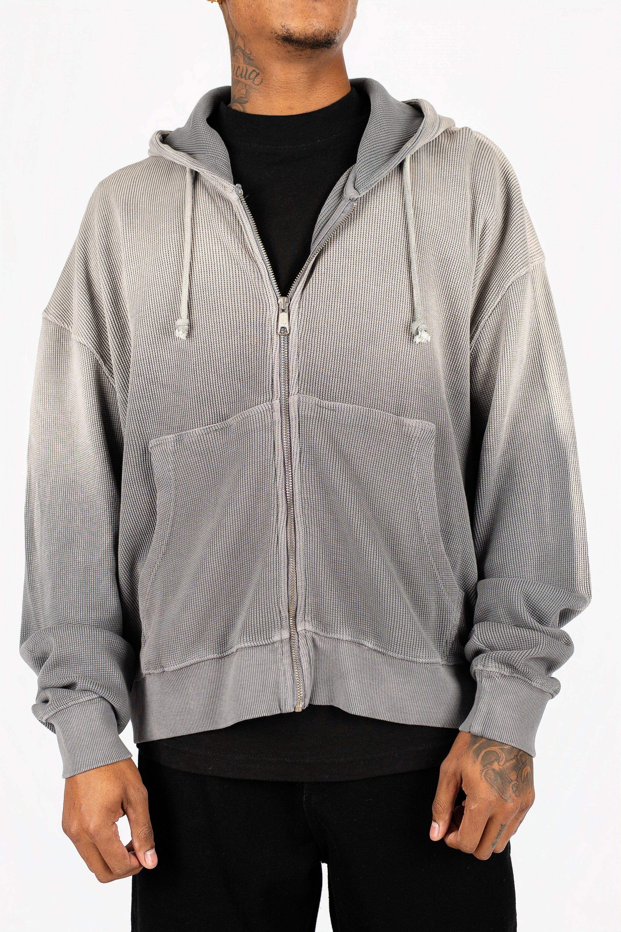 Sun-Dried Waffle Knit Baby Zip Up - Image 4
