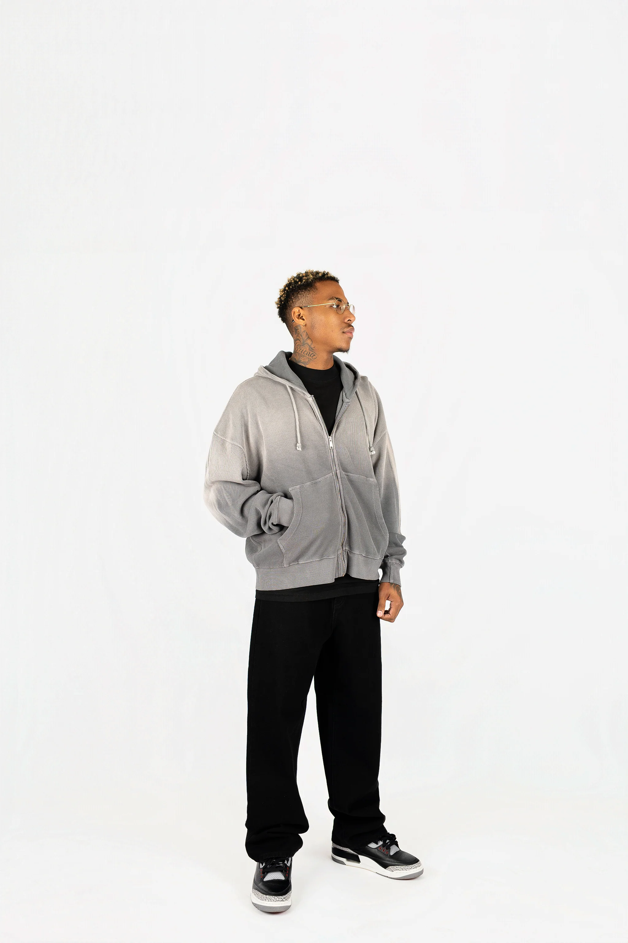 Sun-Dried Waffle Knit Baby Zip Up - Image 5