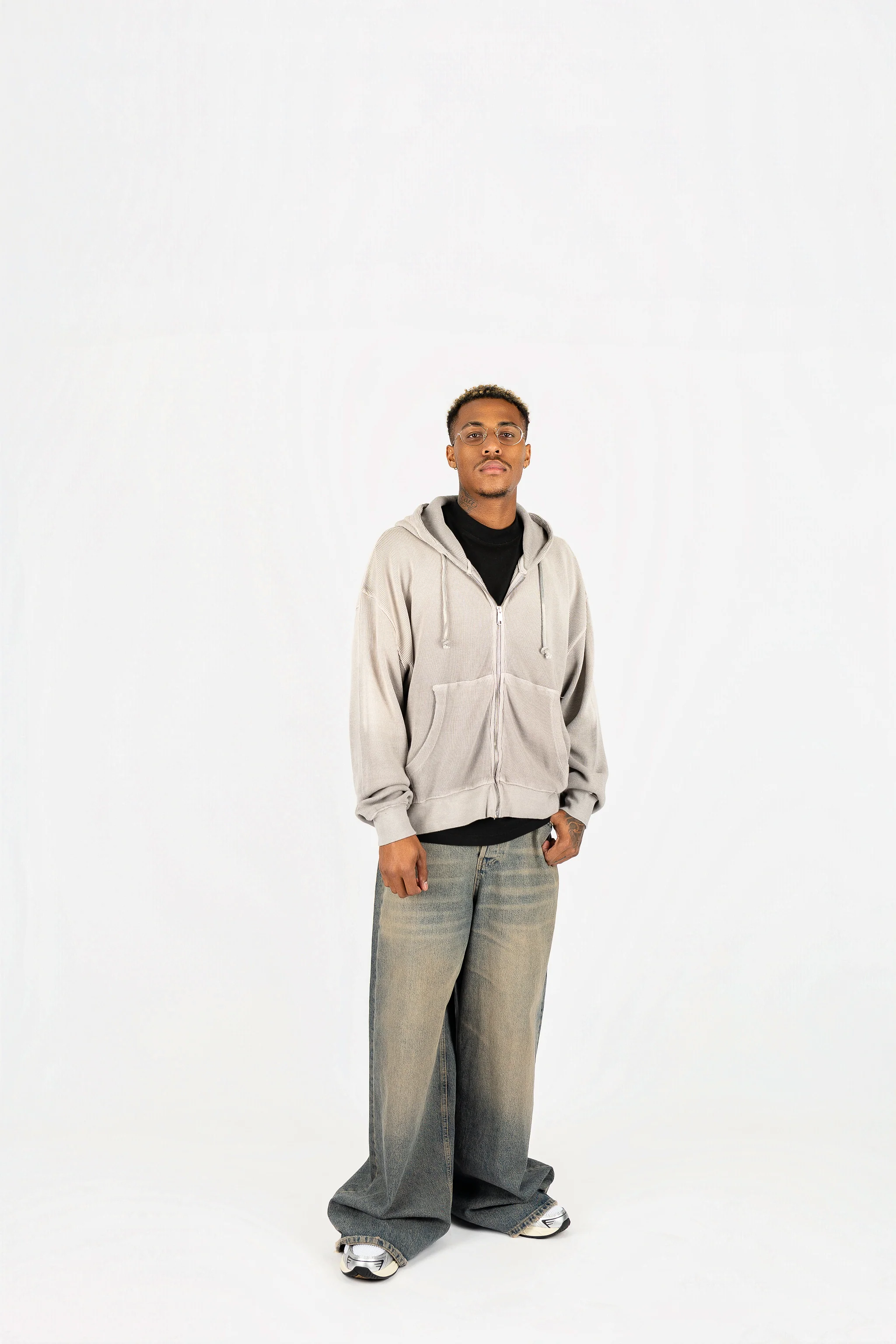 Sun-Dried Waffle Knit Baby Zip Up - Image 7