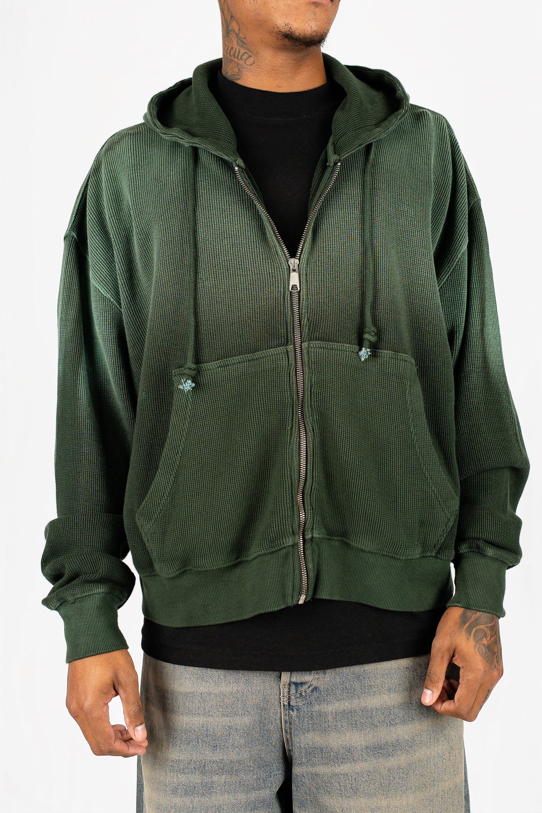 Sun-Dried Waffle Knit Baby Zip Up - Image 8