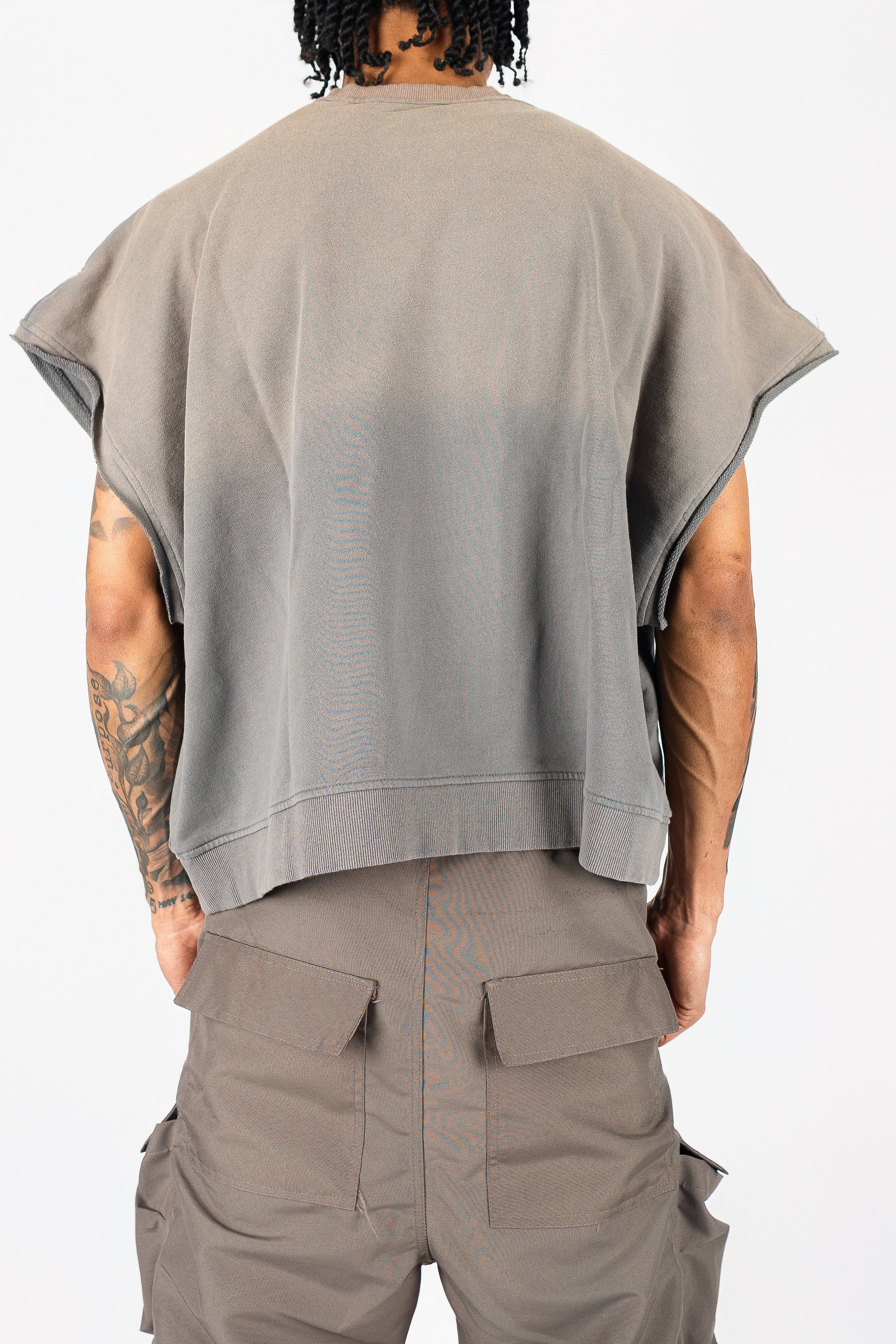 Distressed Cut Off Crewneck - Image 12