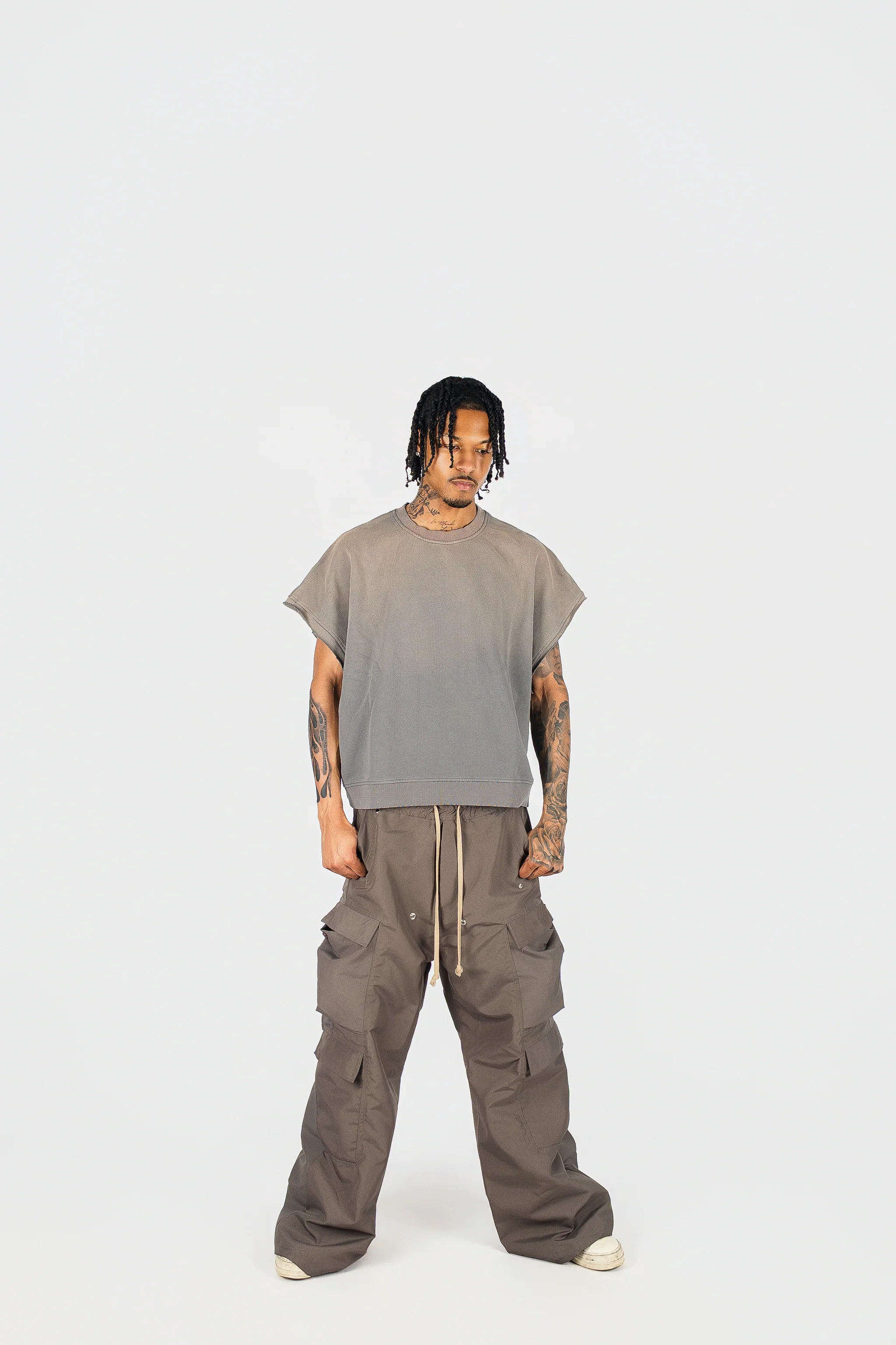 Distressed Cut Off Crewneck - Image 13