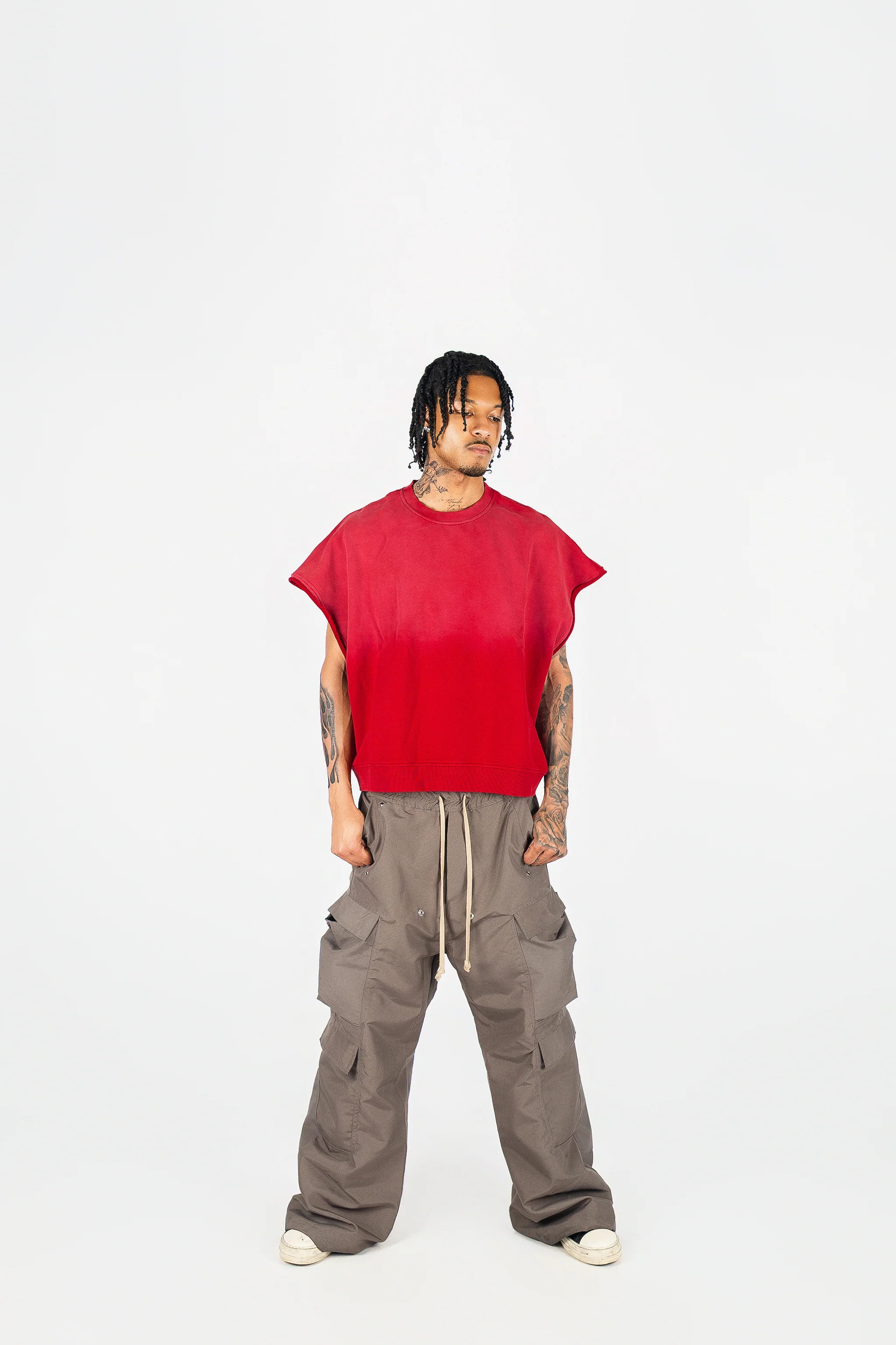 Distressed Cut Off Crewneck - Image 16