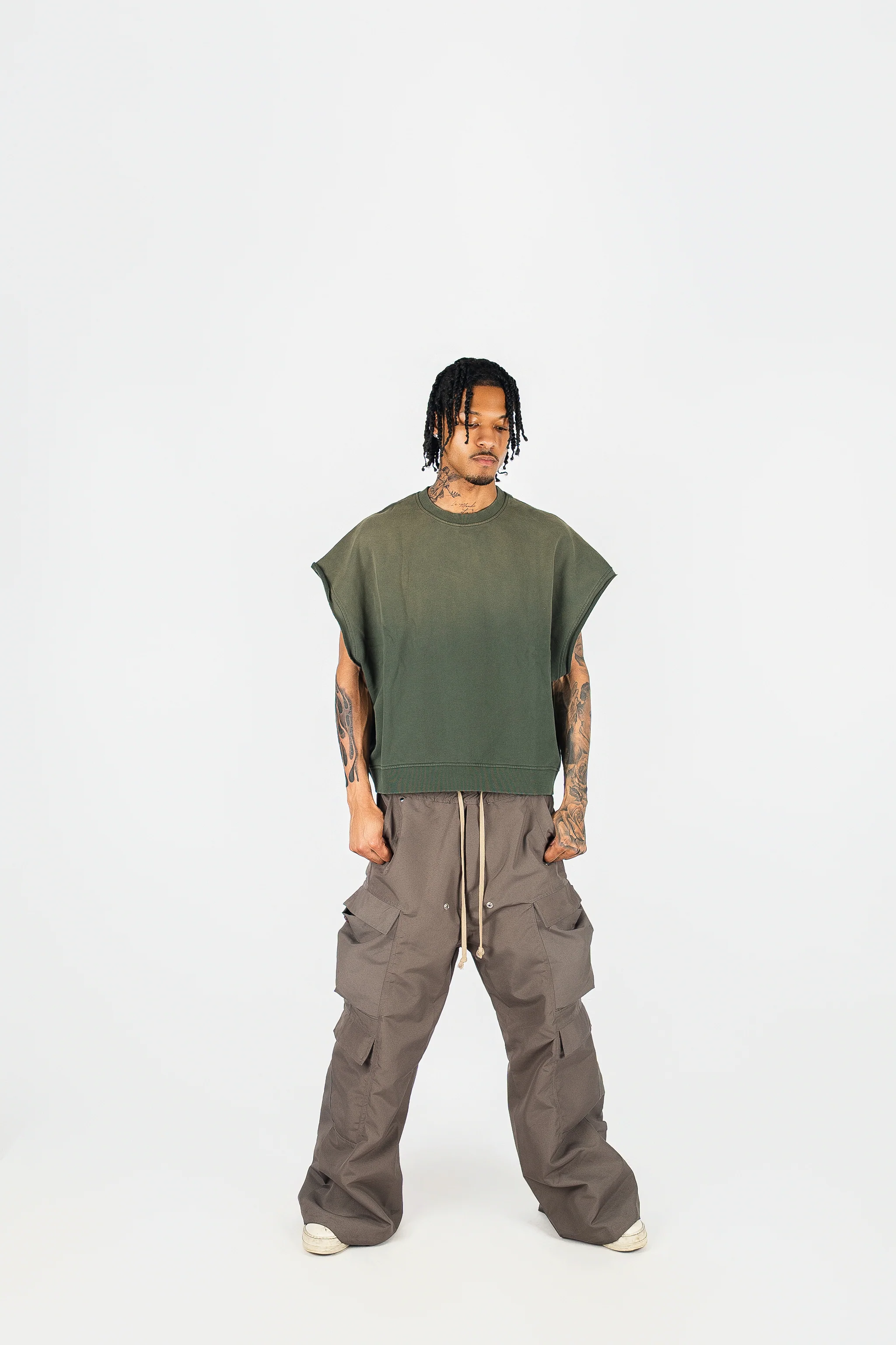 Distressed Cut Off Crewneck - Image 19