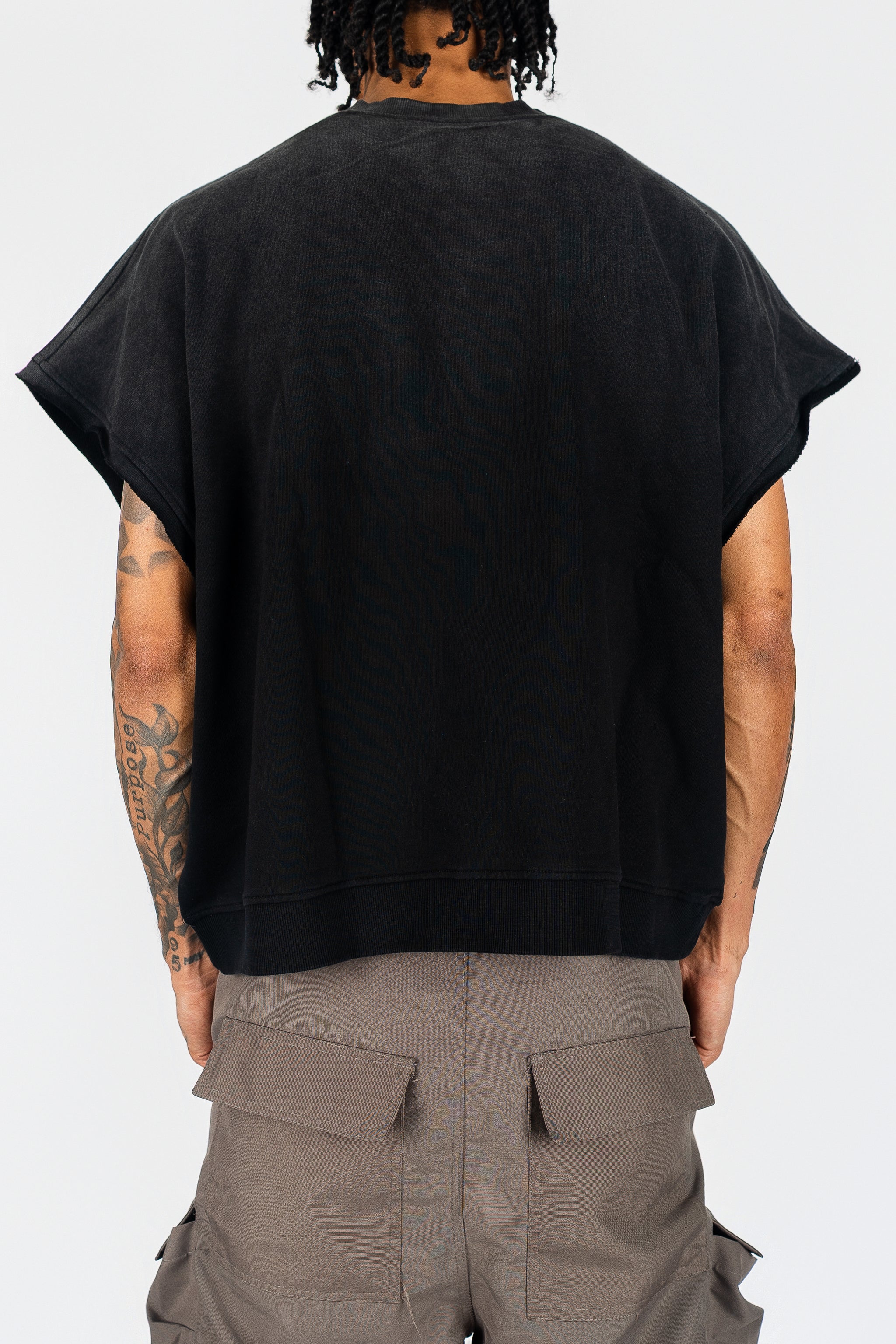 Distressed Cut Off Crewneck - Image 3