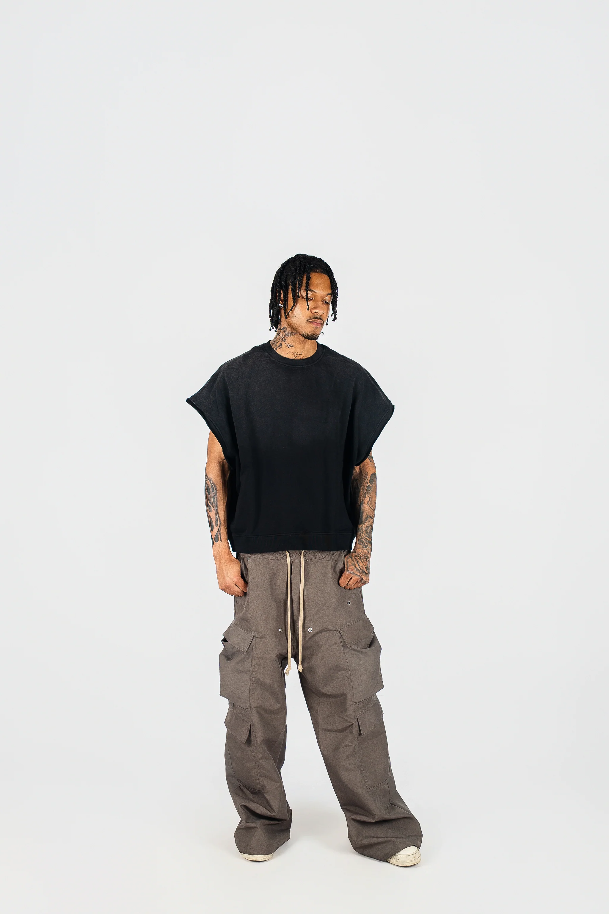 Distressed Cut Off Crewneck - Image 4