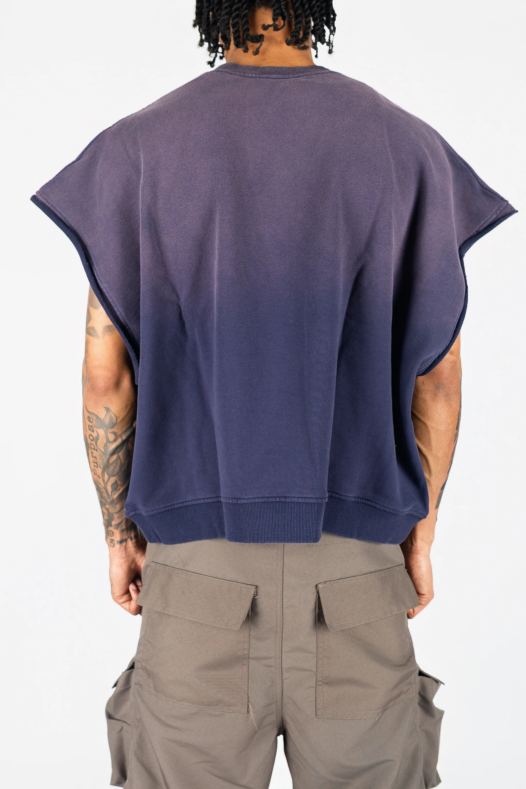 Distressed Cut Off Crewneck - Image 6