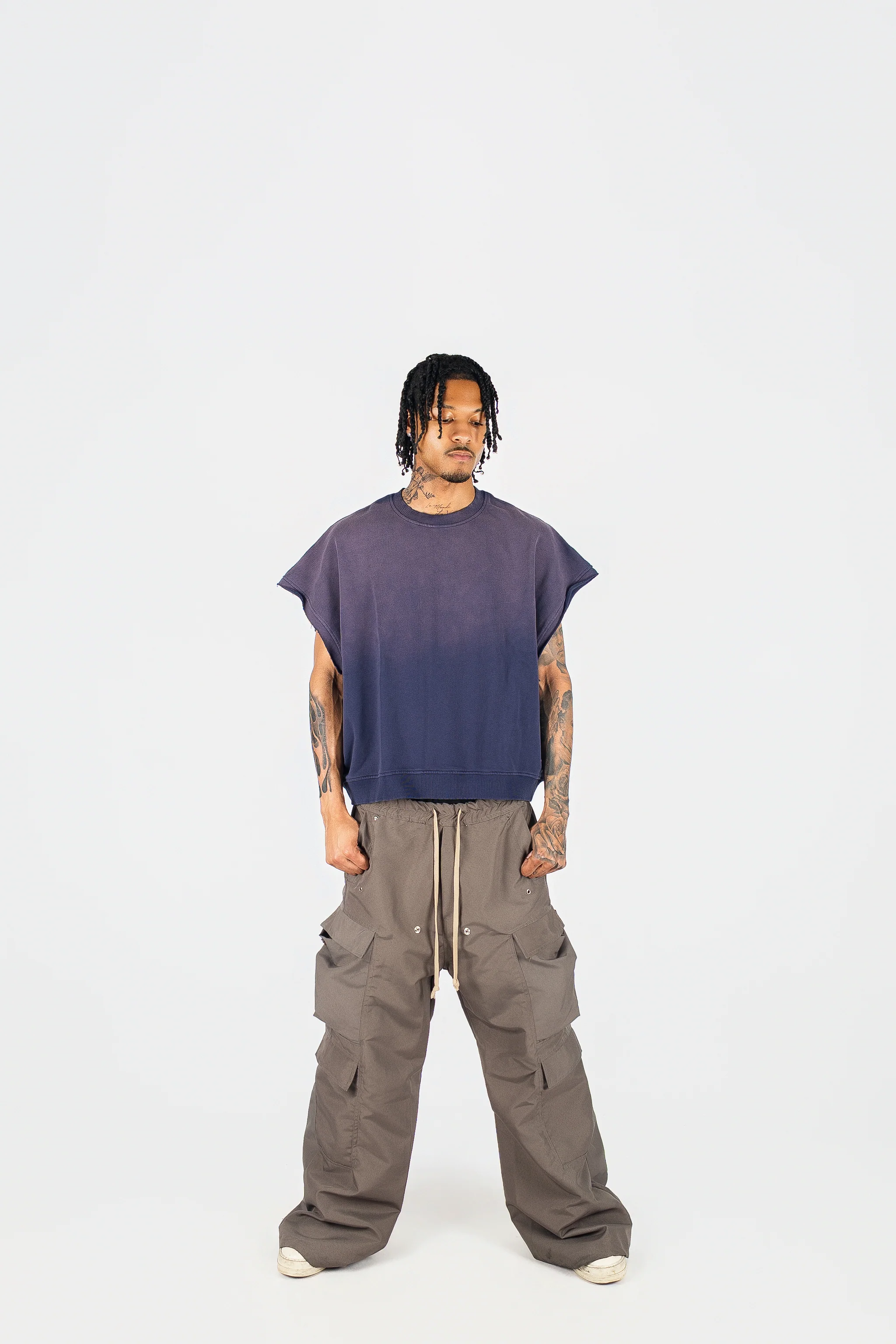 Distressed Cut Off Crewneck - Image 7