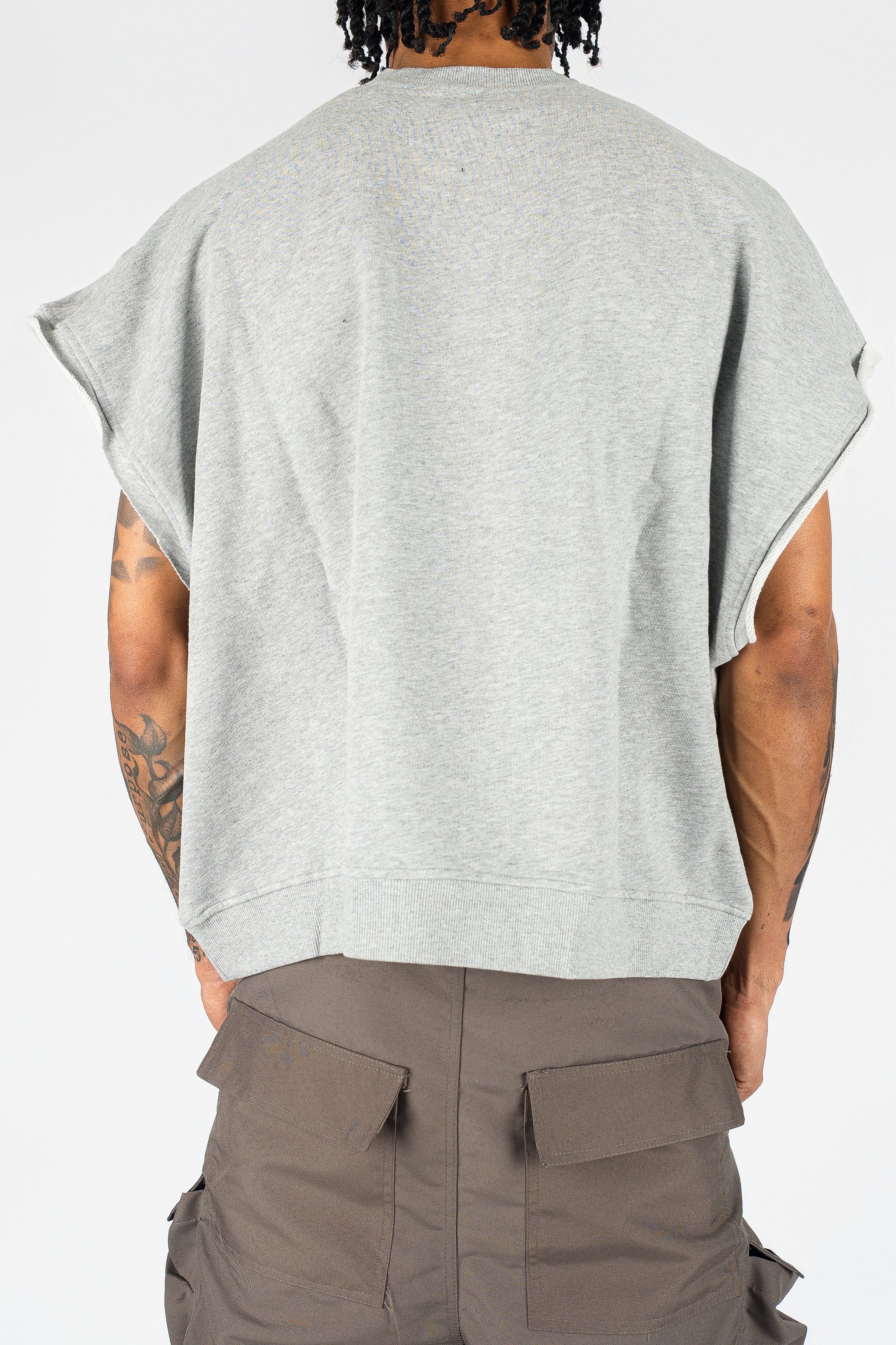 Distressed Cut Off Crewneck - Image 9