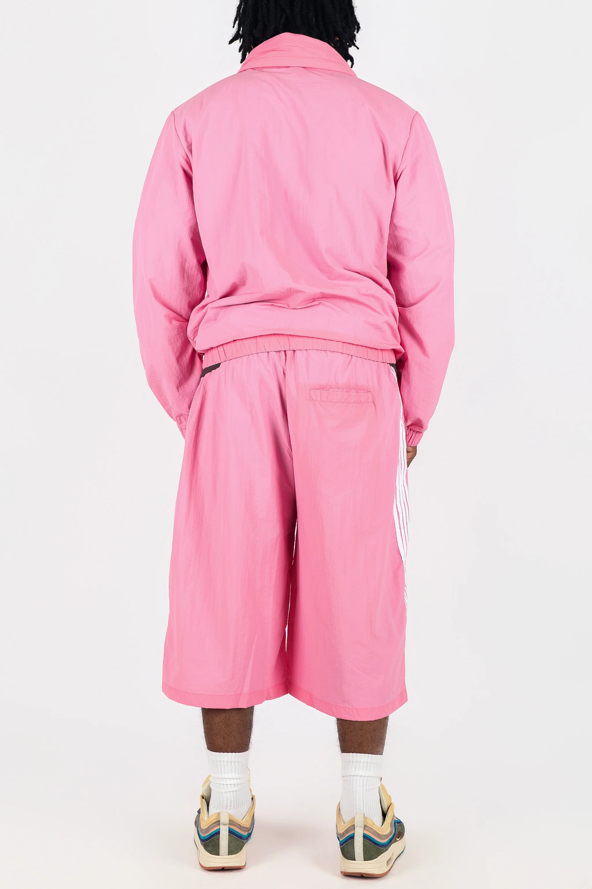 Nylon Racer Windbreaker Jacket and Shorts Set - Image 12