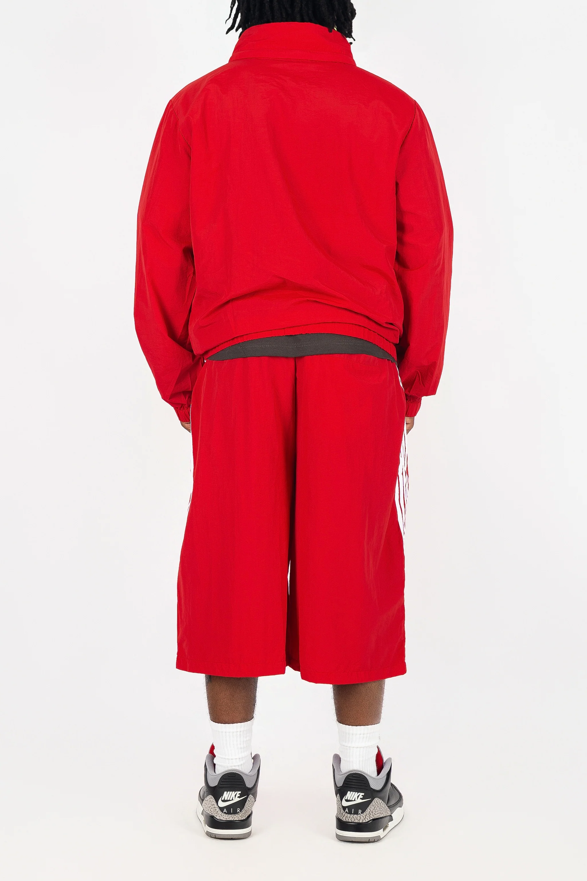 Nylon Racer Windbreaker Jacket and Shorts Set - Image 9