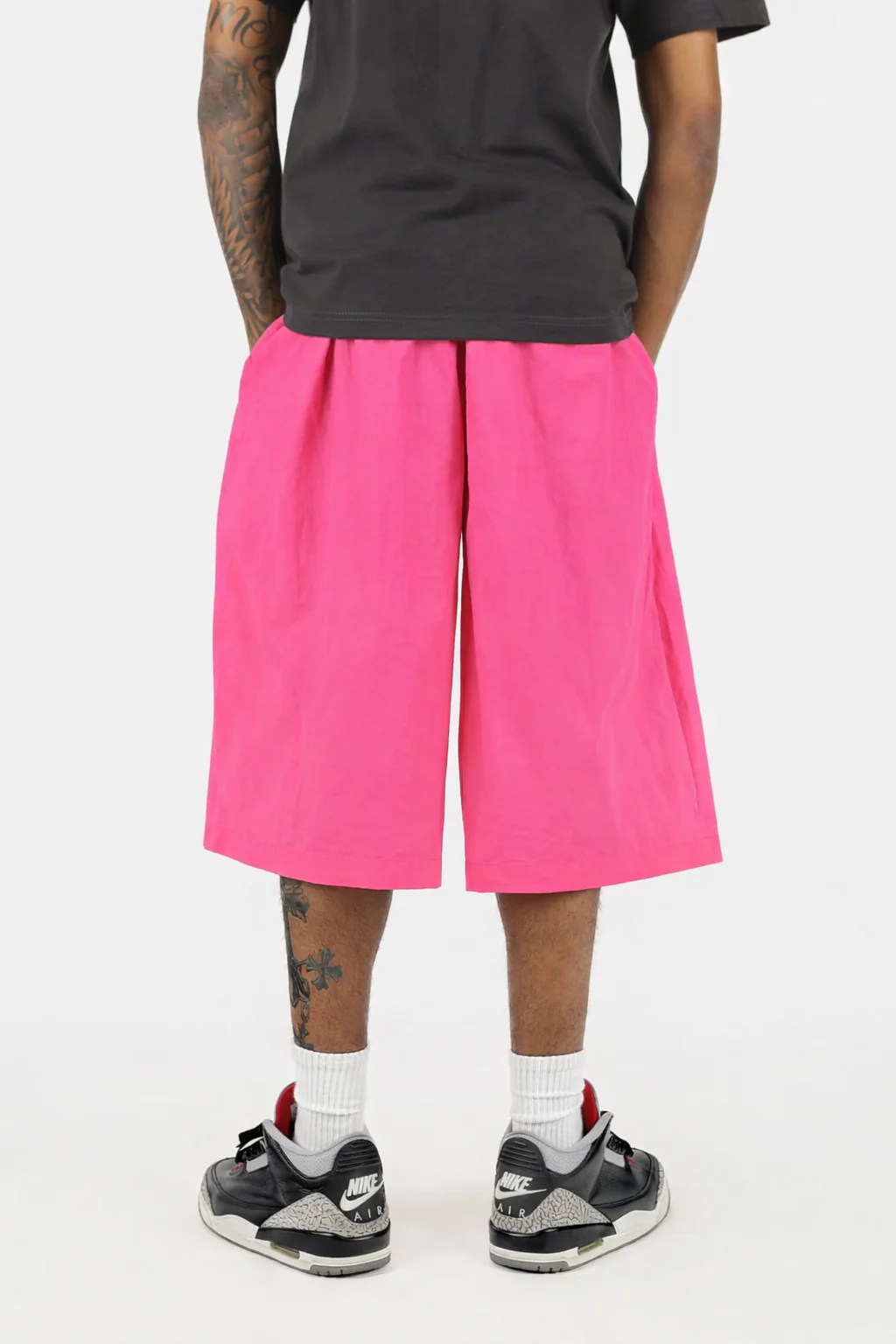 Oversized Nylon Shorts - Image 12
