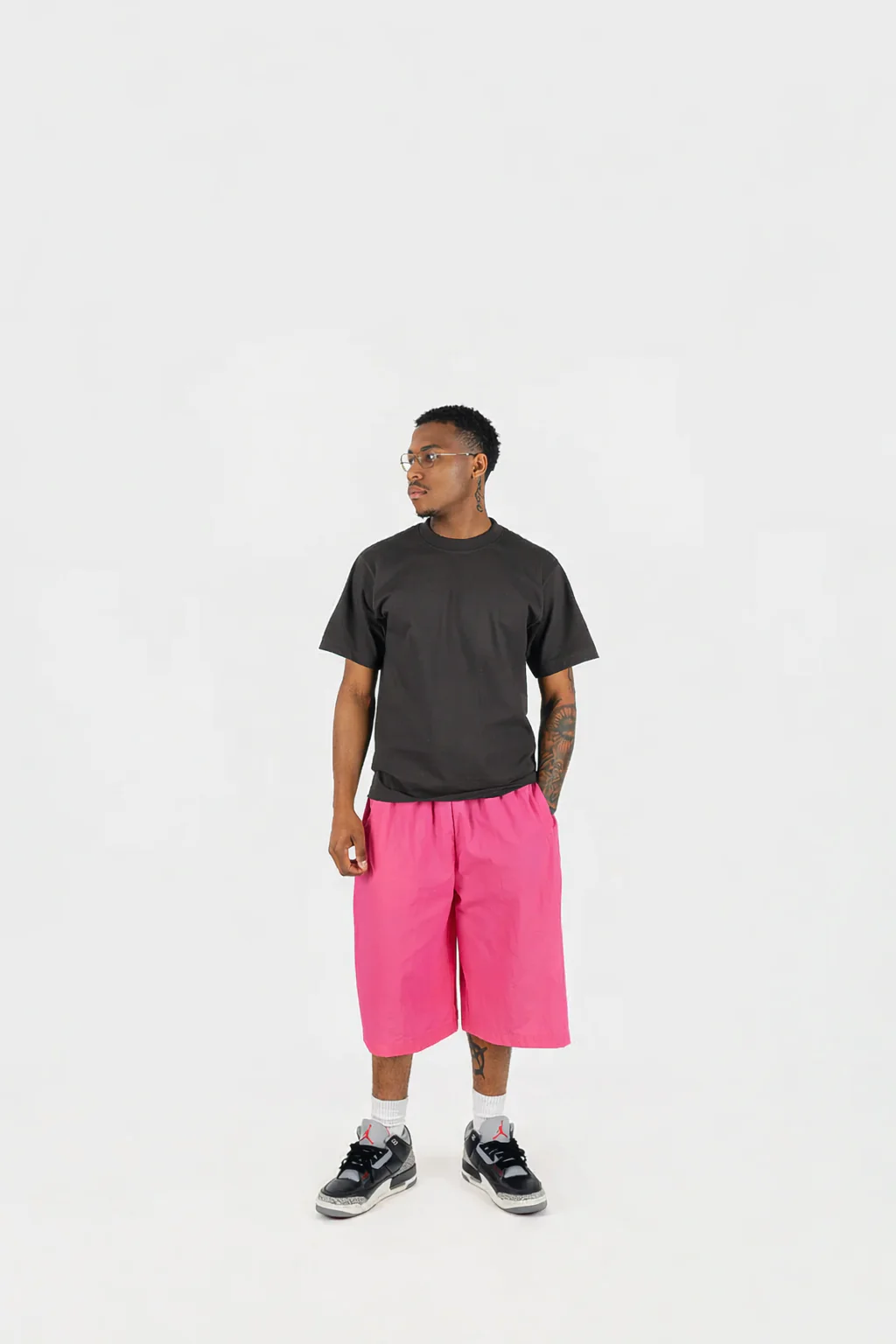 Oversized Nylon Shorts - Image 13
