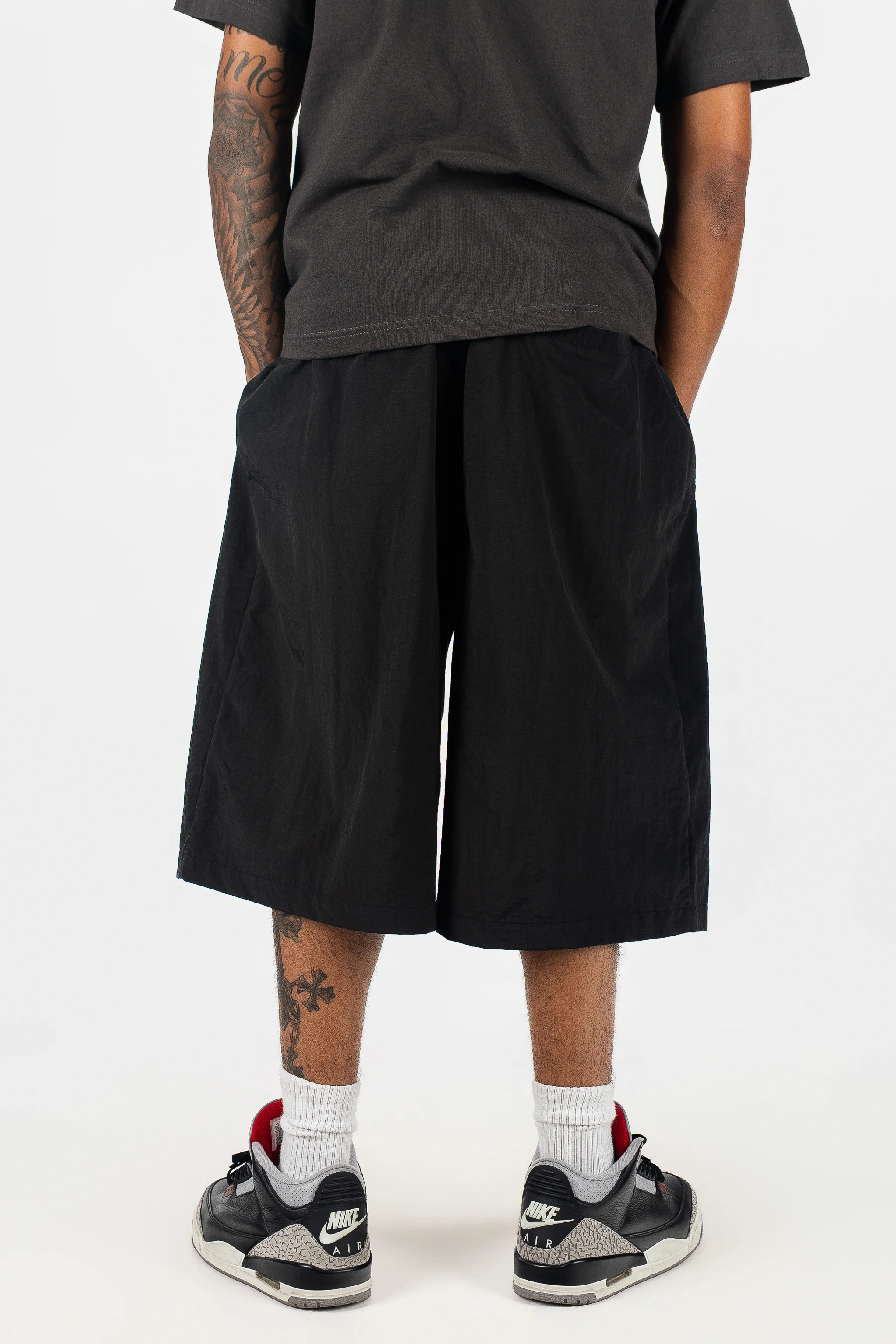 Oversized Nylon Shorts - Image 3