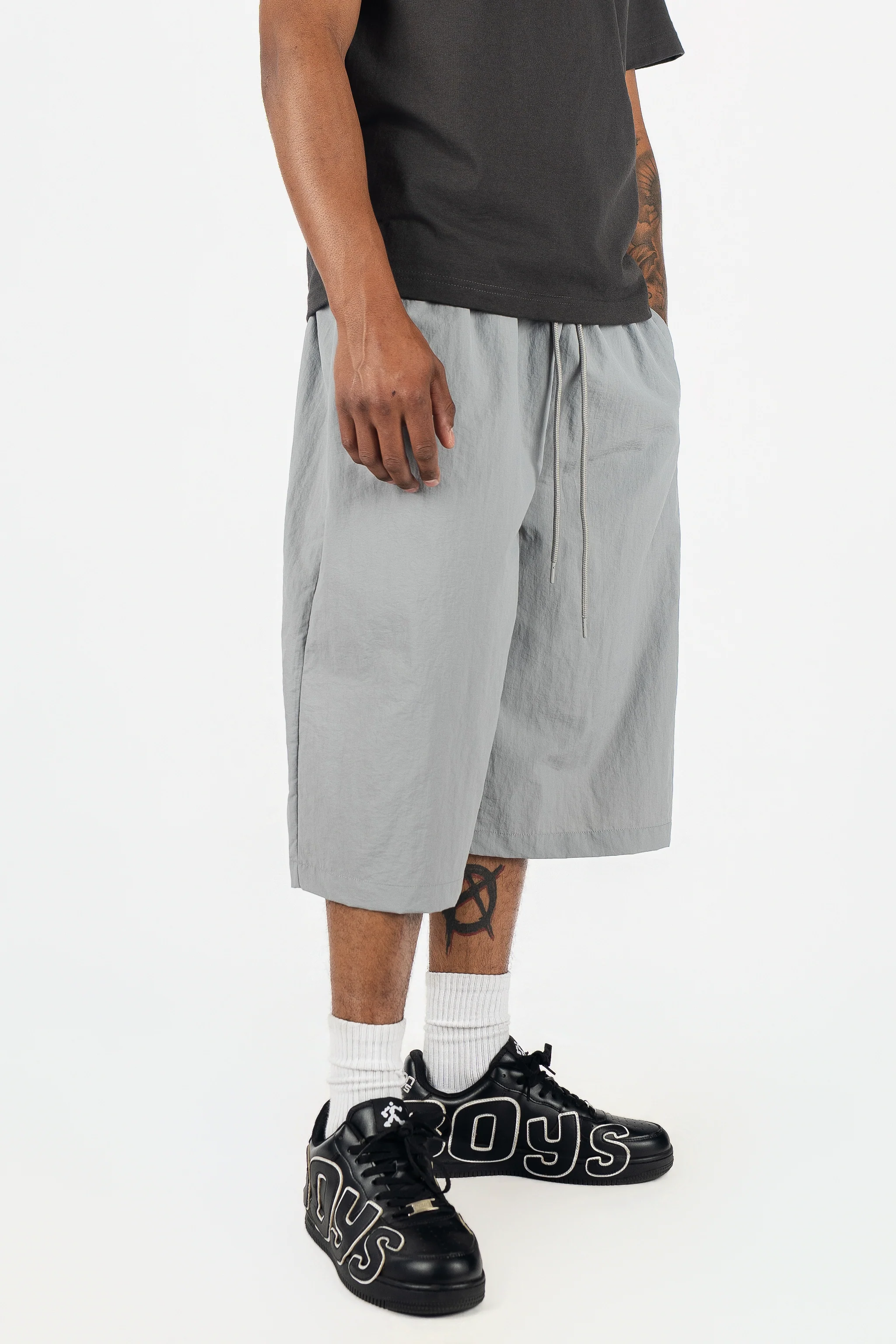 Oversized Nylon Shorts - Image 5