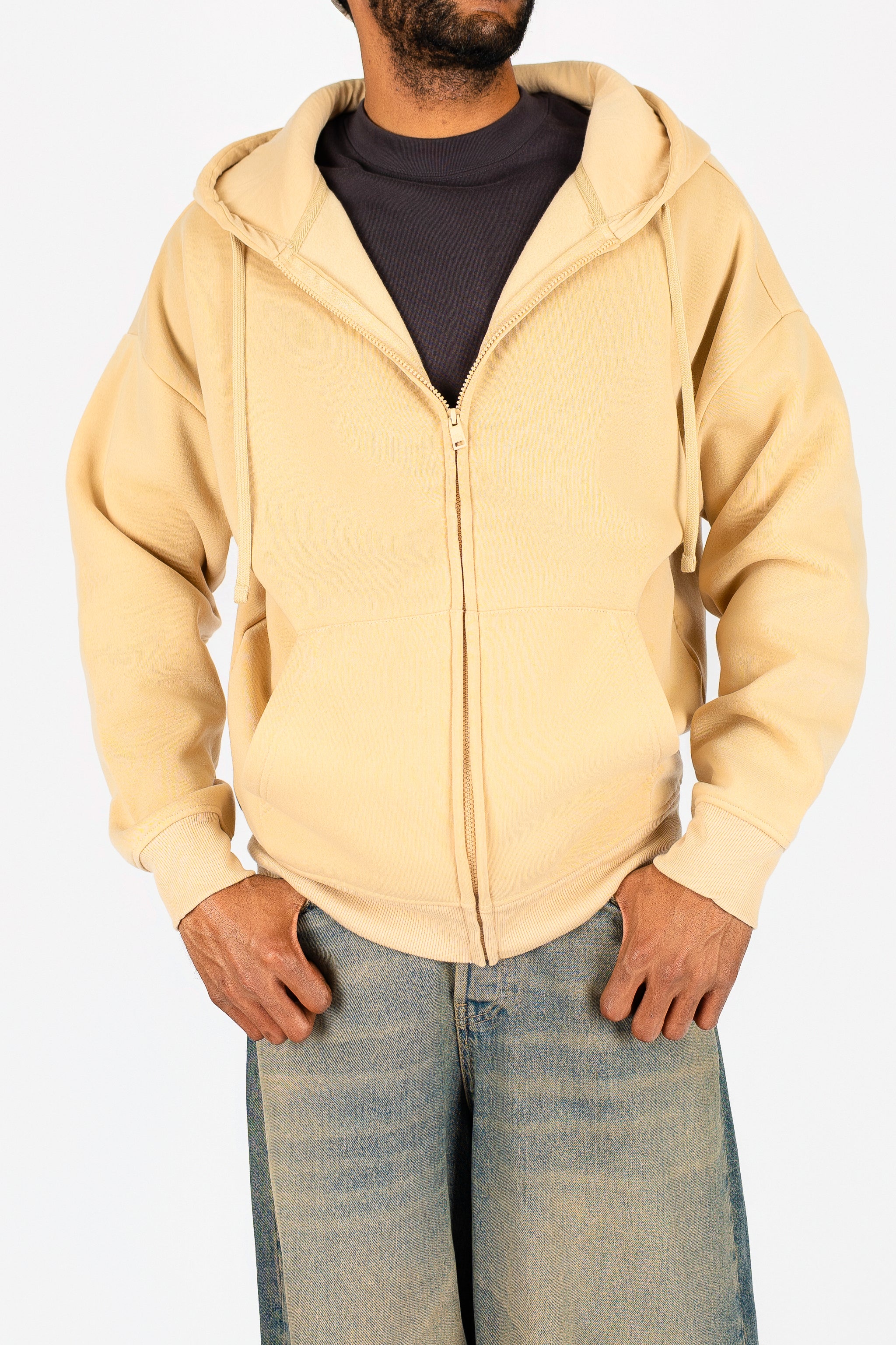 Oversize Drop Shoulder Zip Up Hoodie - Image 14