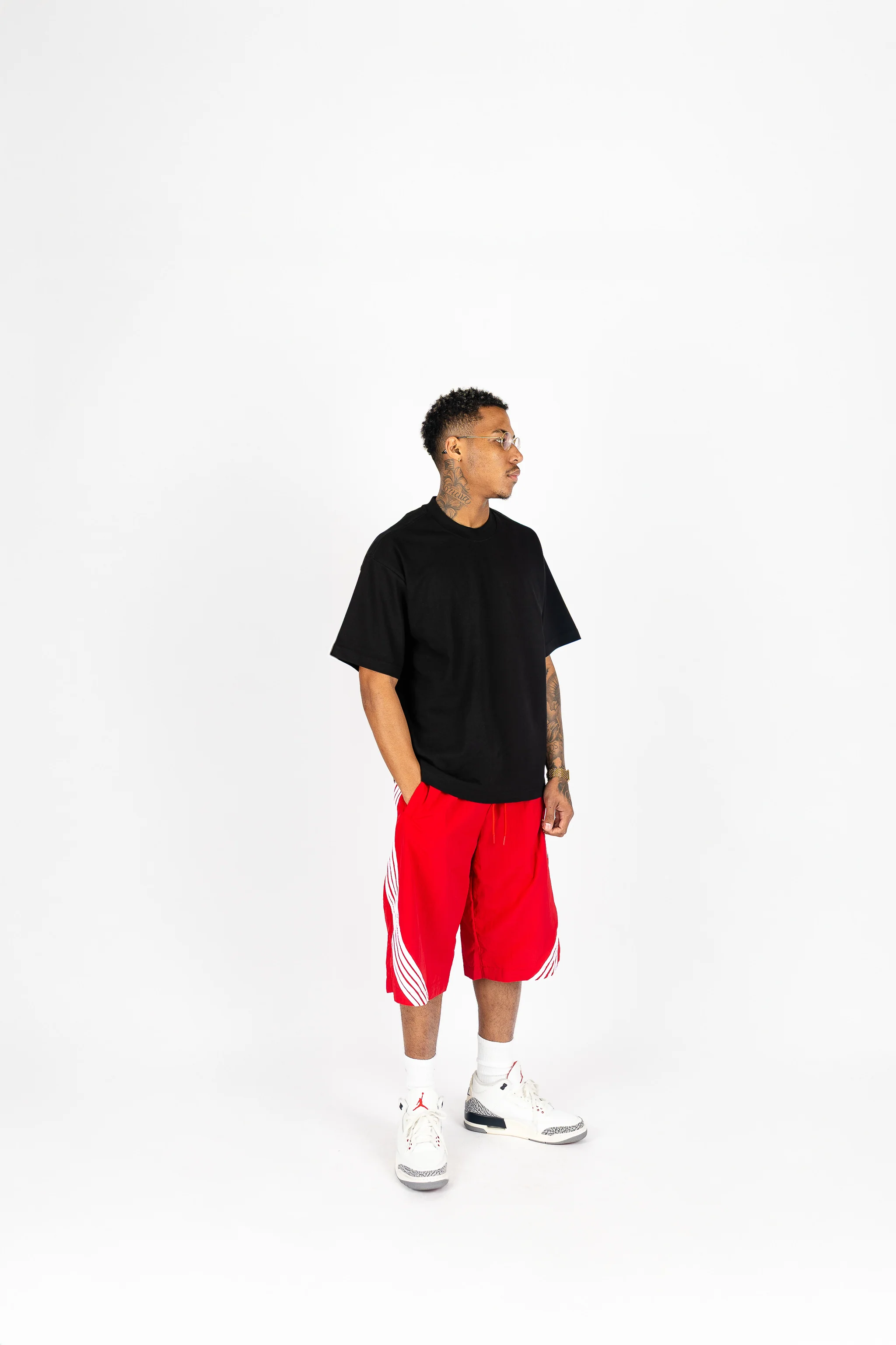 Oversized Nylon Racer Shorts - Image 11