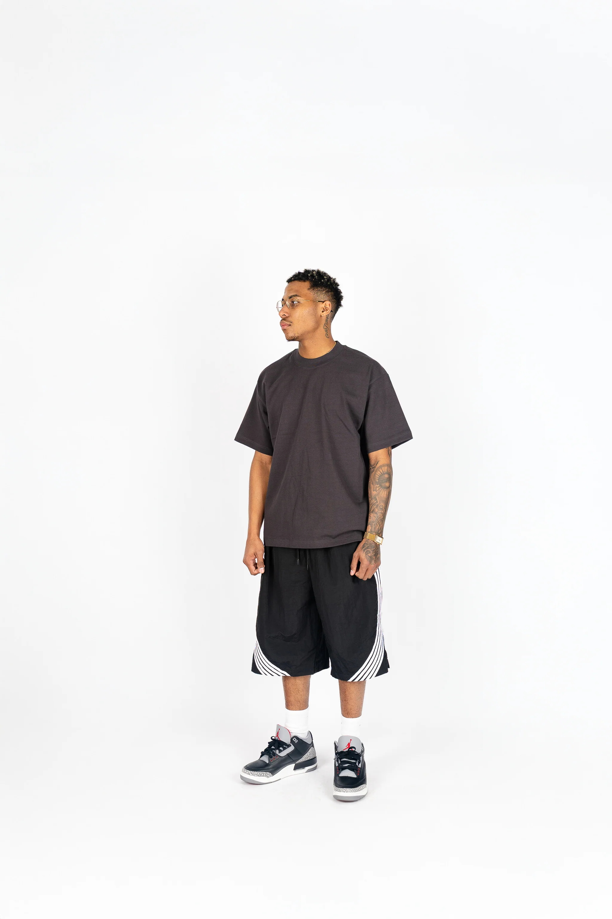 Oversized Nylon Racer Shorts - Image 3