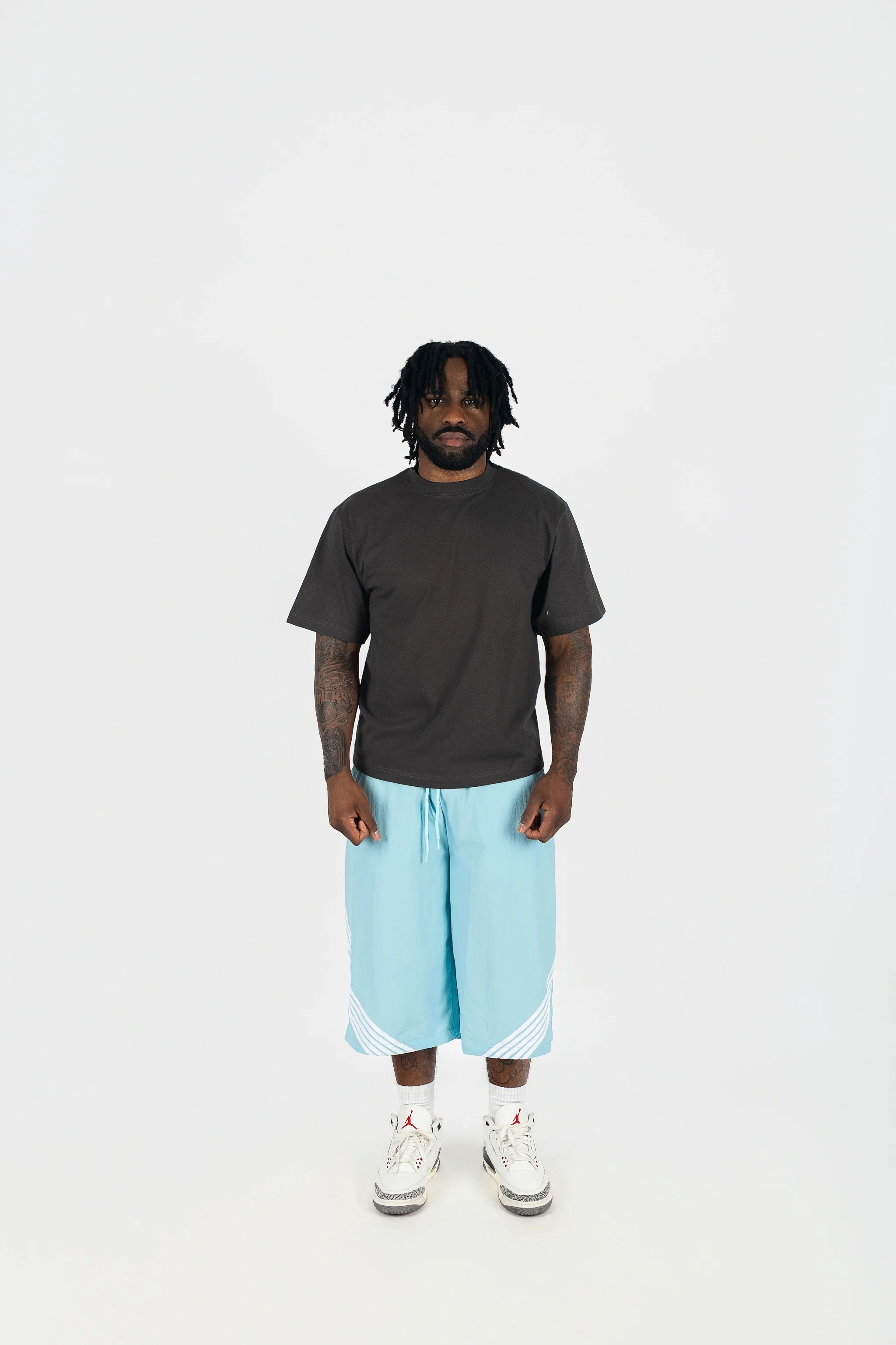 Oversized Nylon Racer Shorts - Image 7