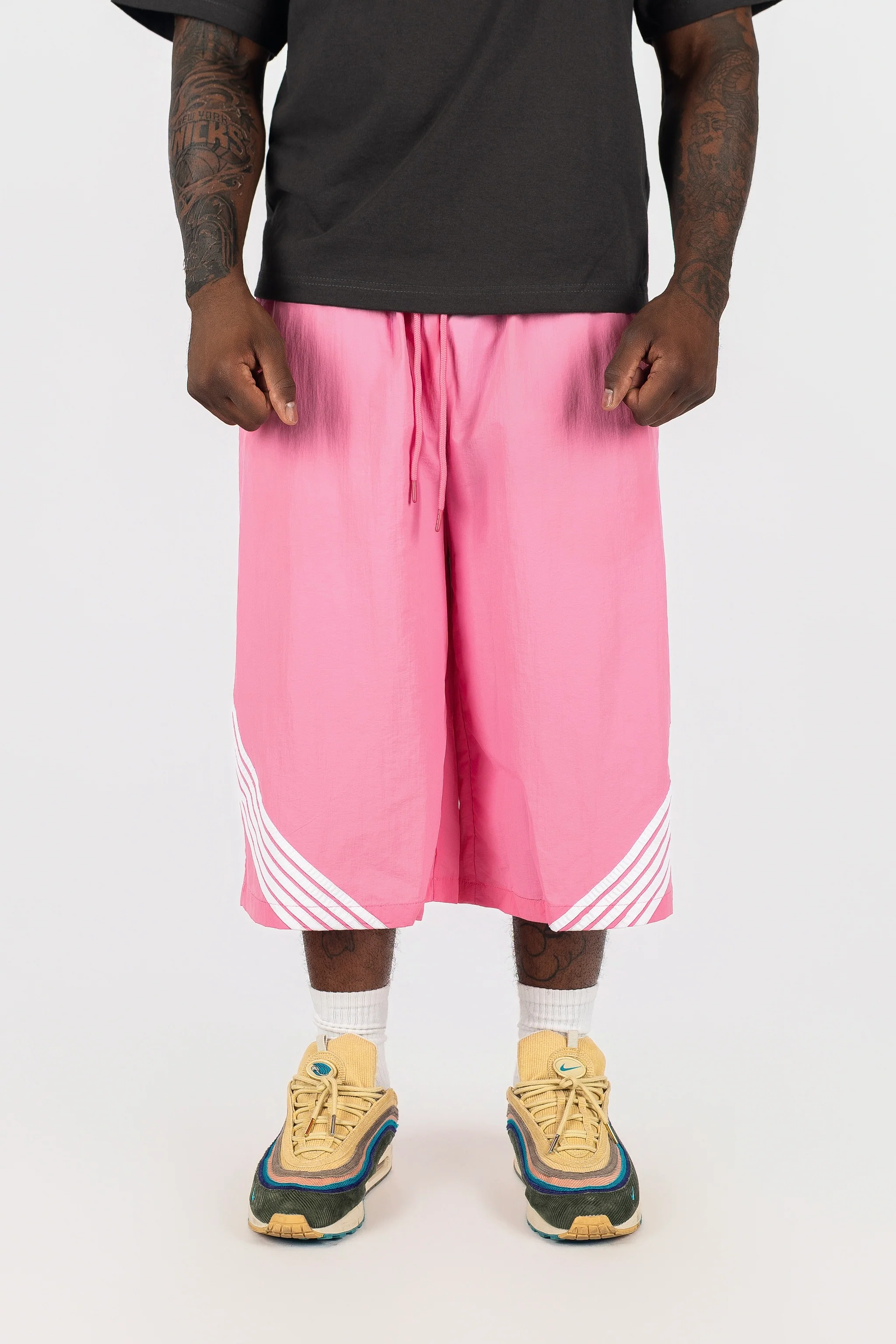 Oversized Nylon Racer Shorts - Image 8