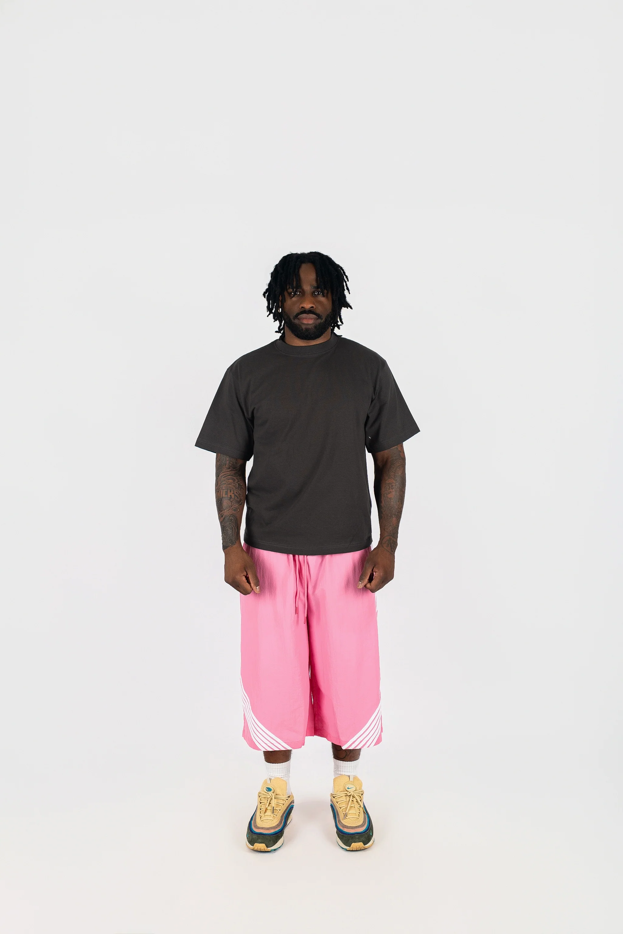 Oversized Nylon Racer Shorts - Image 9