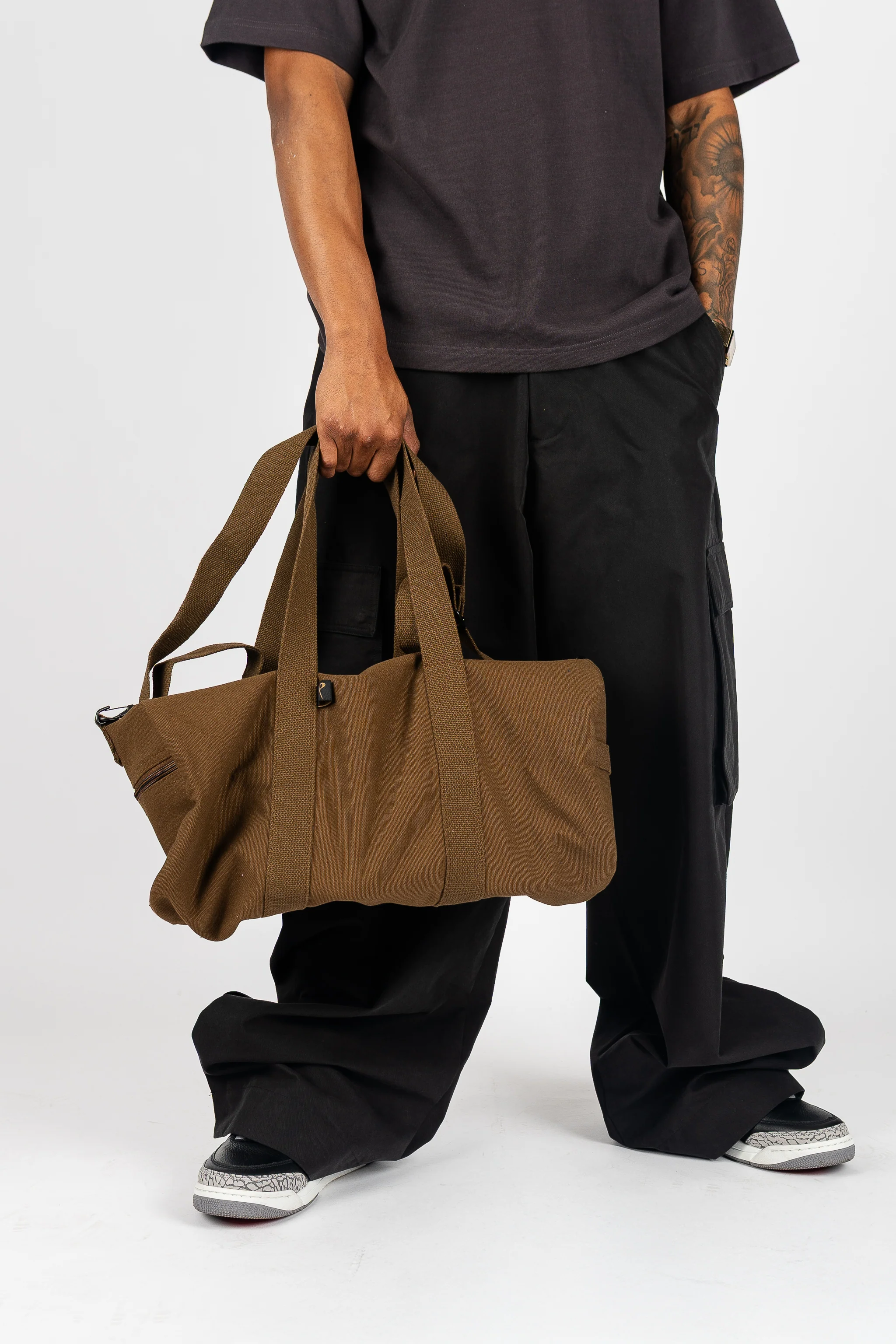 Canvas Shoulder Duffle Bag - Image 10