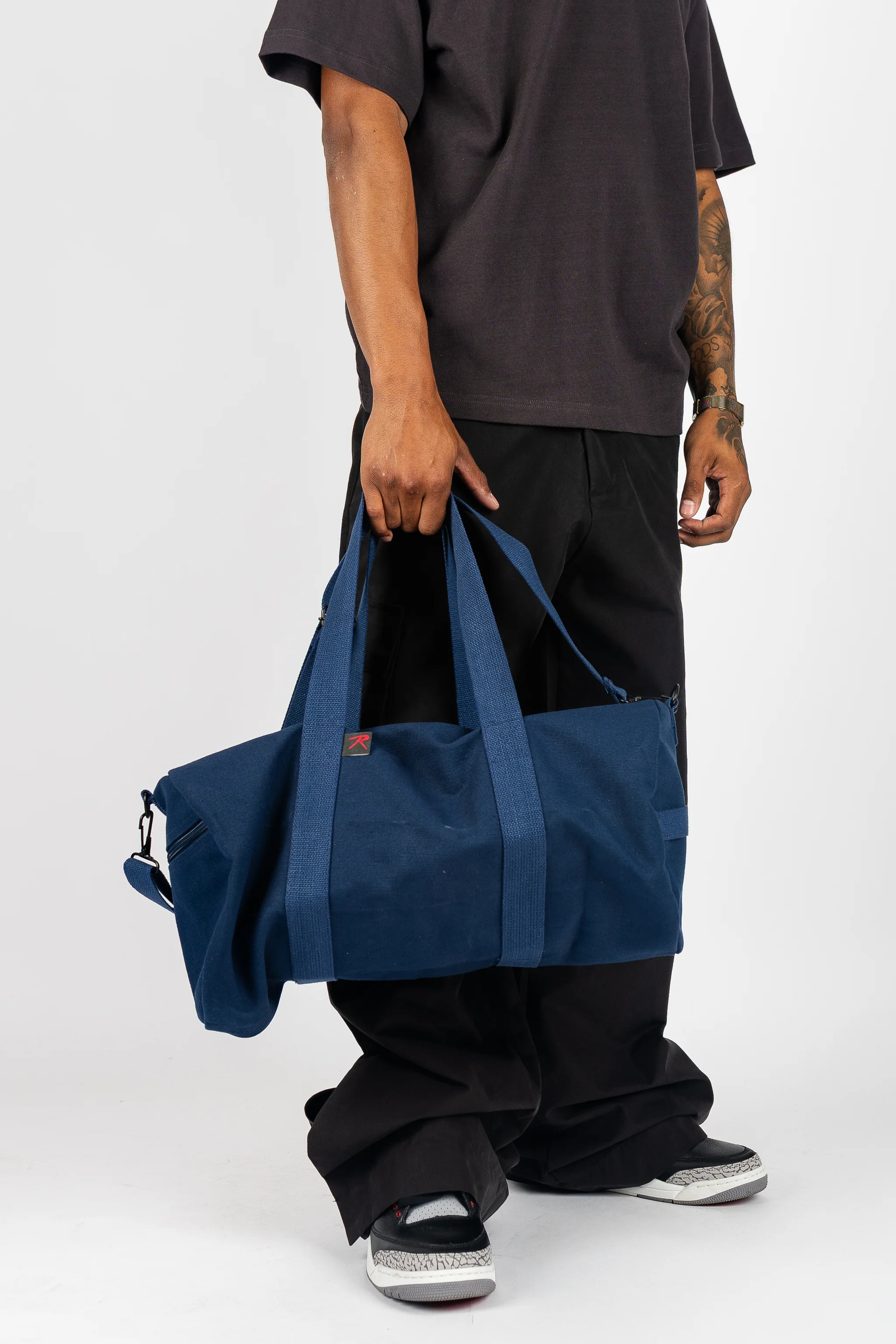 Canvas Shoulder Duffle Bag - Image 14