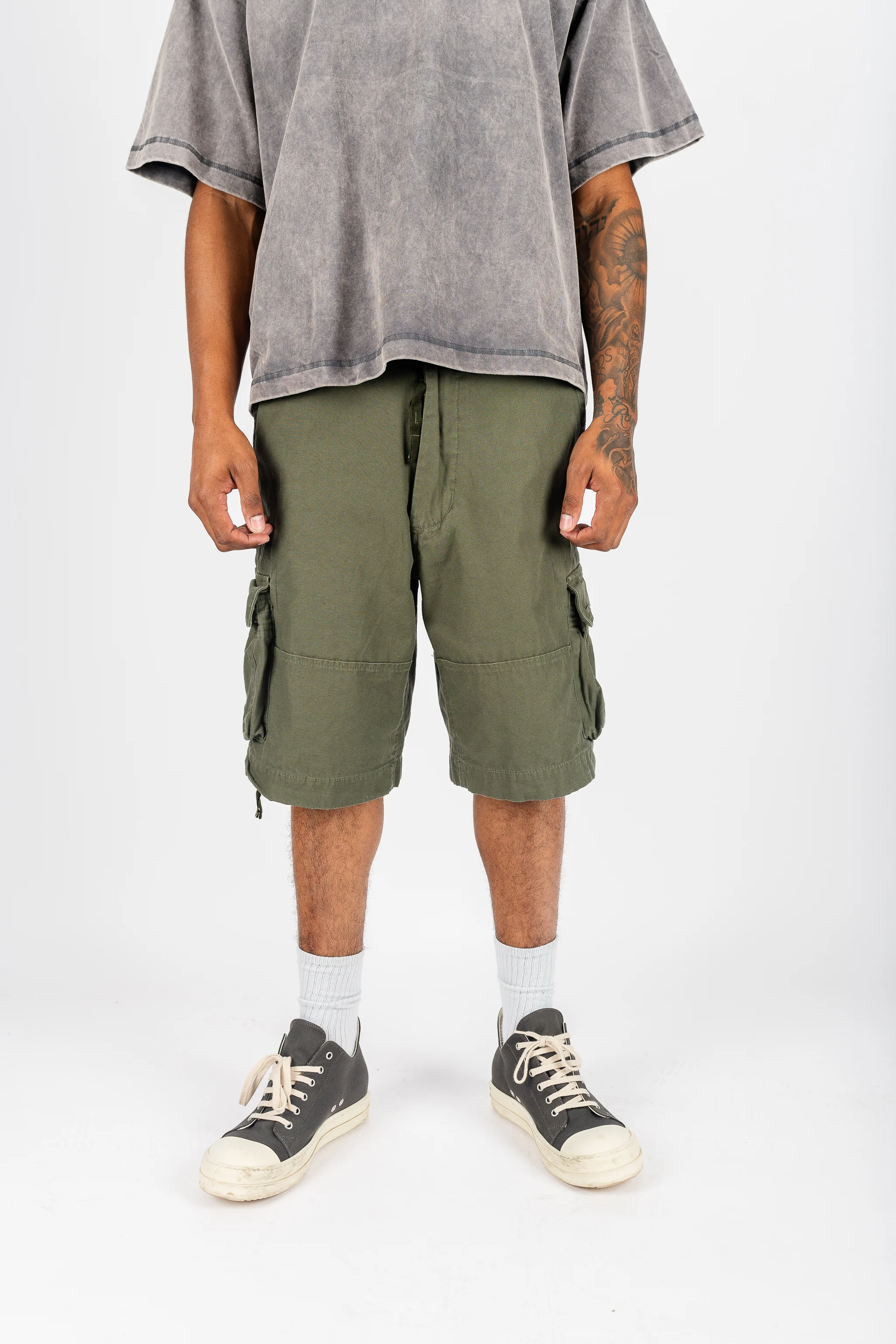 Vintage Utility Cargo Shorts - Image 4