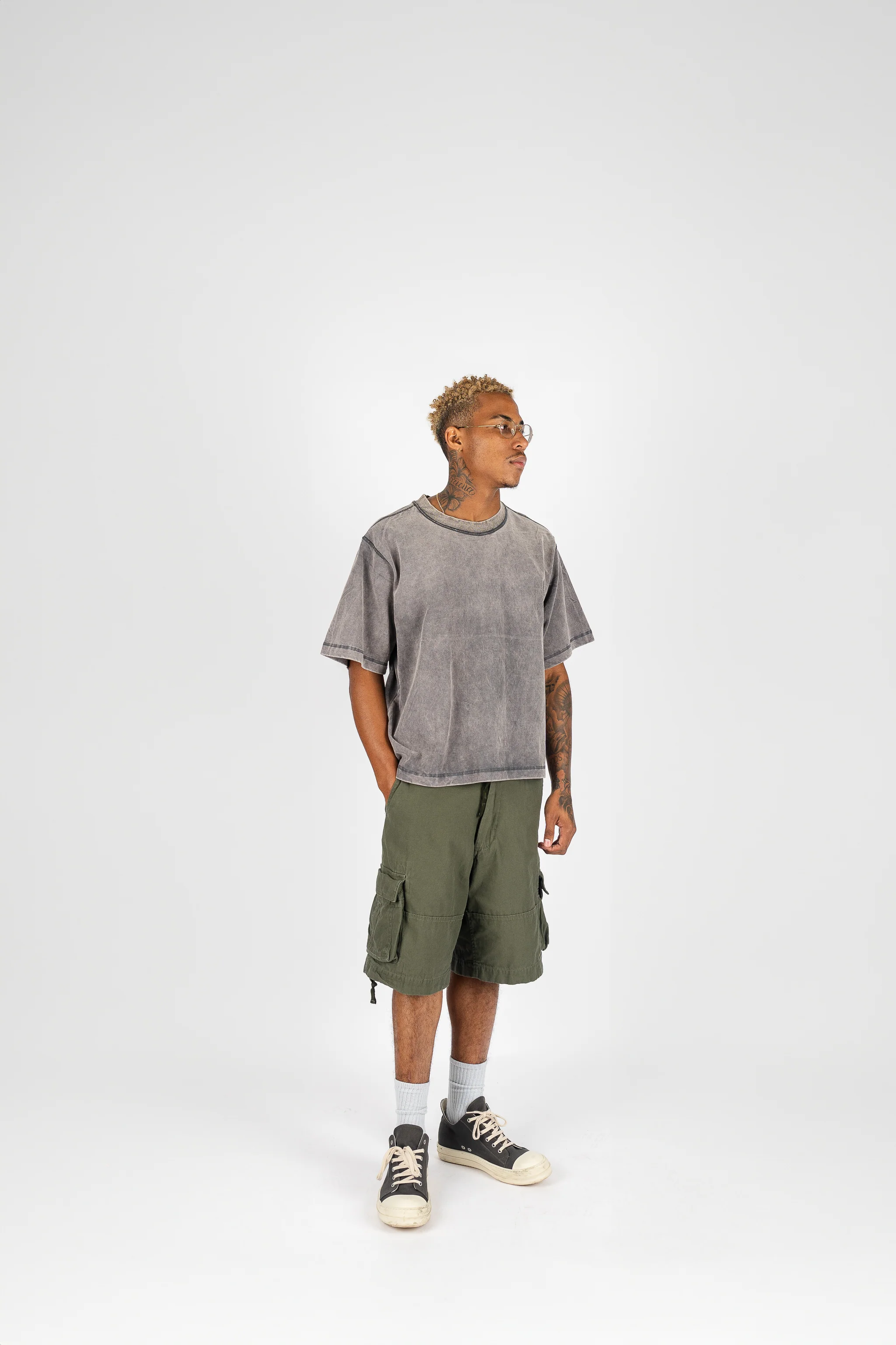 Vintage Utility Cargo Shorts - Image 5