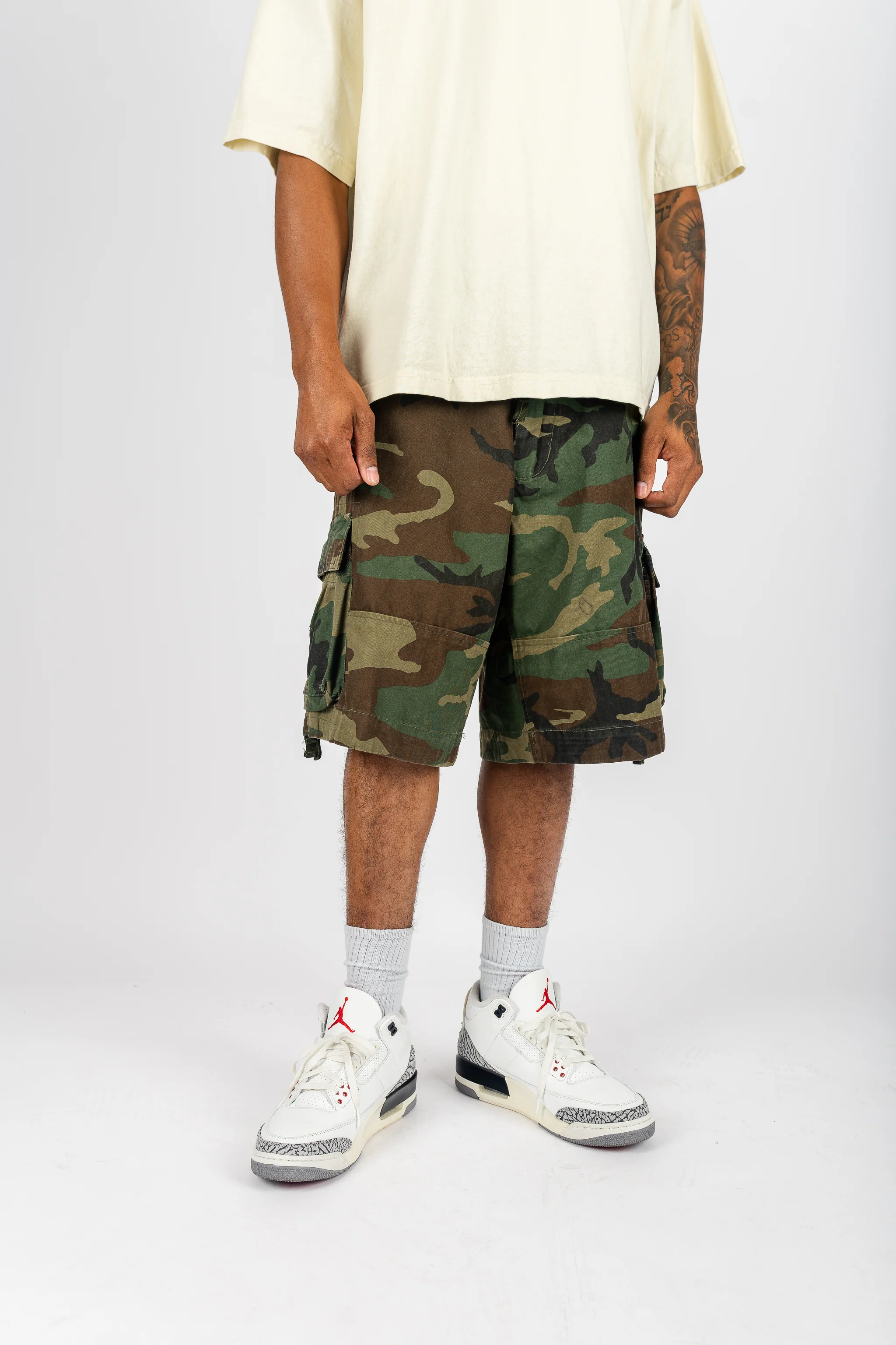 Vintage Utility Cargo Shorts - Image 6