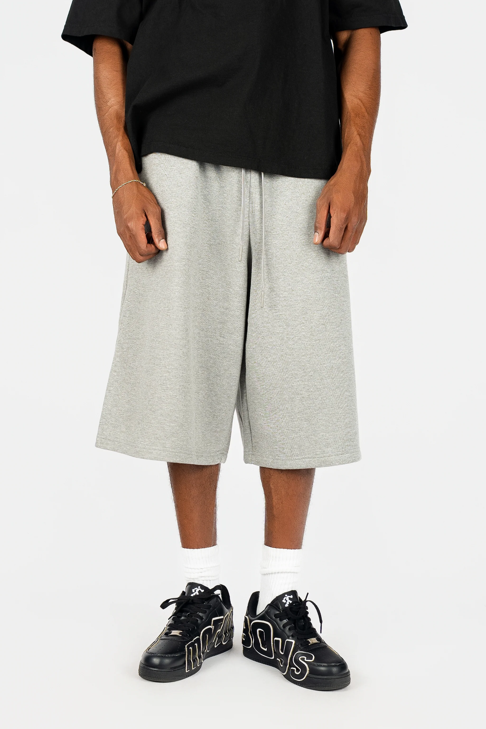 Long Fleece Baggy Shorts - Image 4
