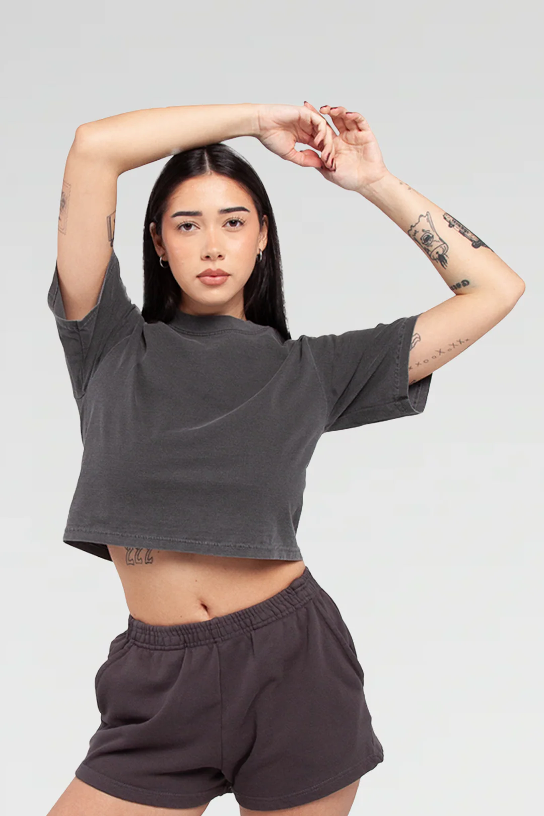Womens Garment Dye Crop Top - Image 10