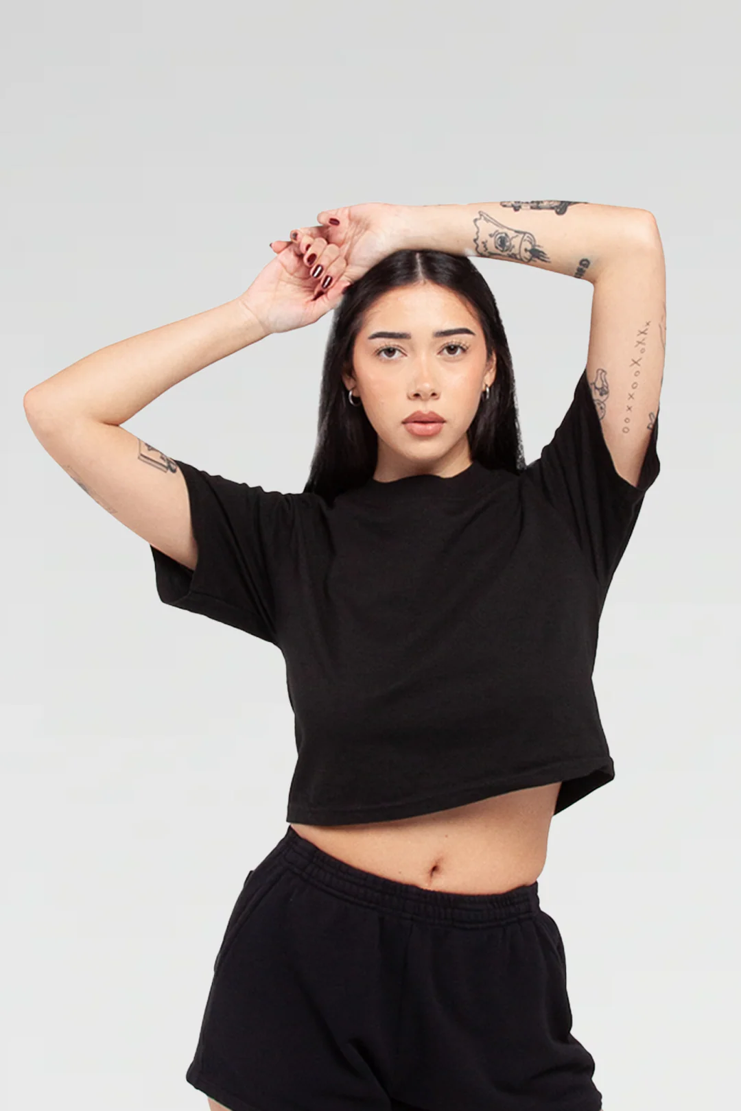 Womens Garment Dye Crop Top - Image 3