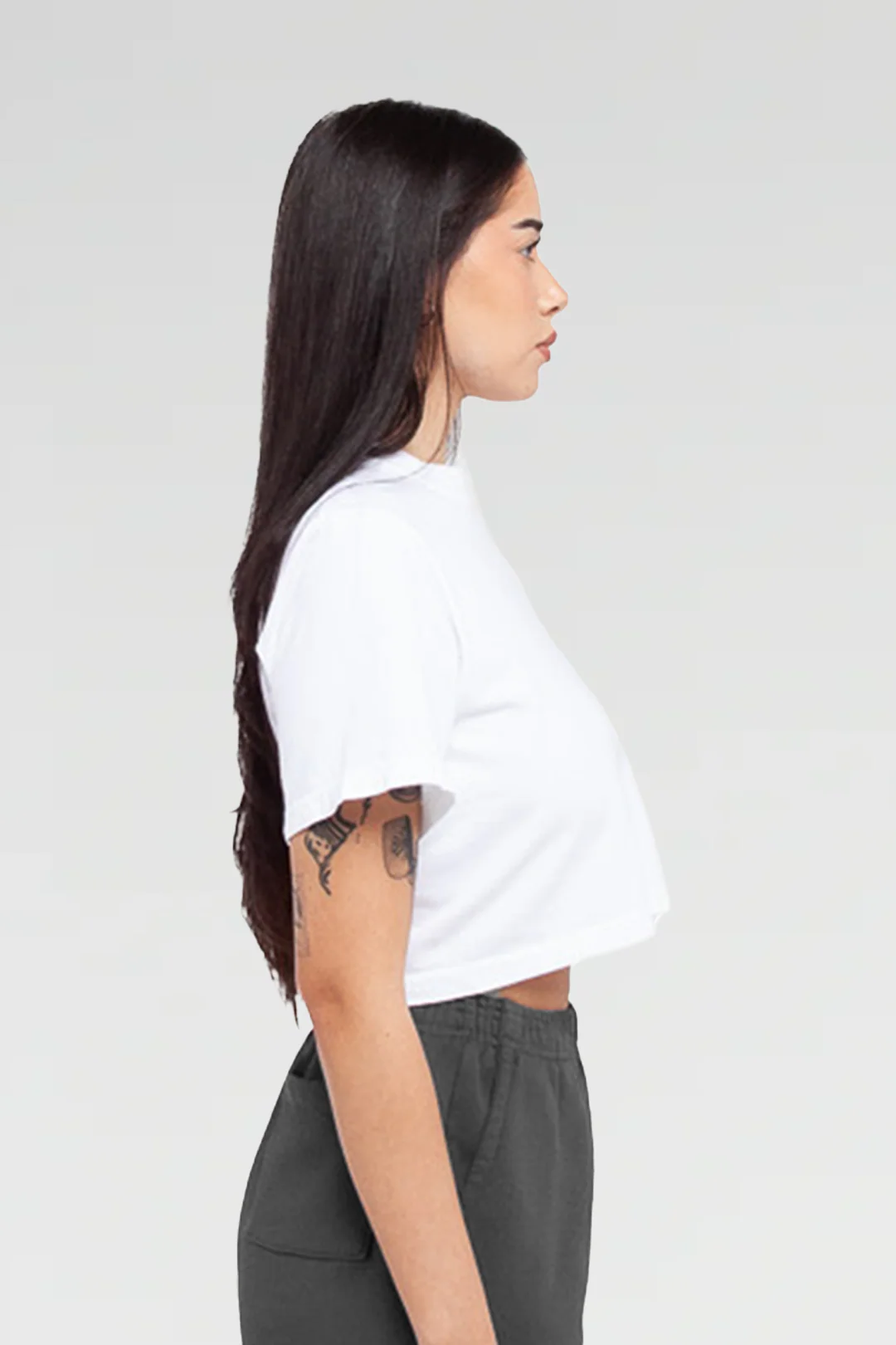 Womens Garment Dye Crop Top - Image 7